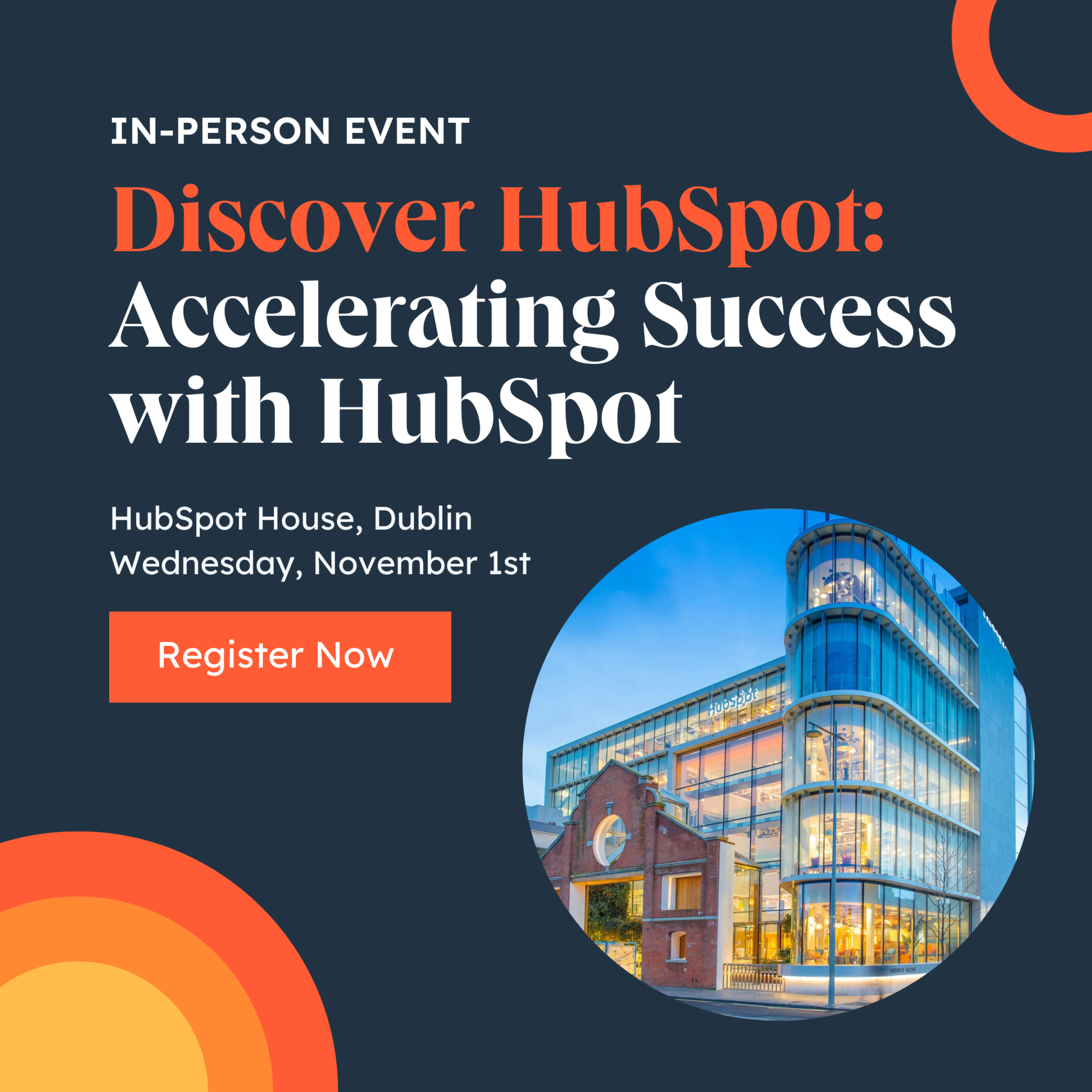 Discover HubSpot Accelerating Success with HubSpot on Nov 1, 2023